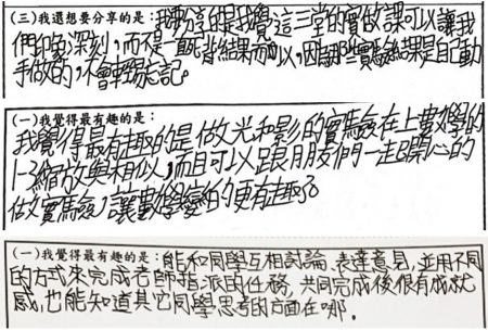 學術活動_訪視與問卷_學生回饋